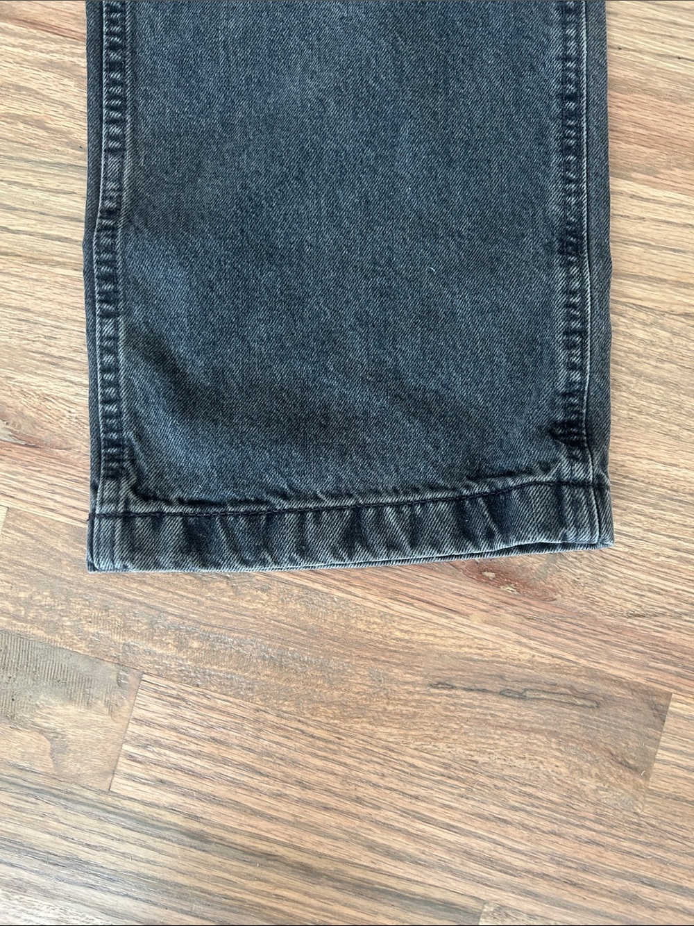 Abercrombie & Fitch Black Baggy Rigid Denim Cargo Jeans - Picture 3 of 7